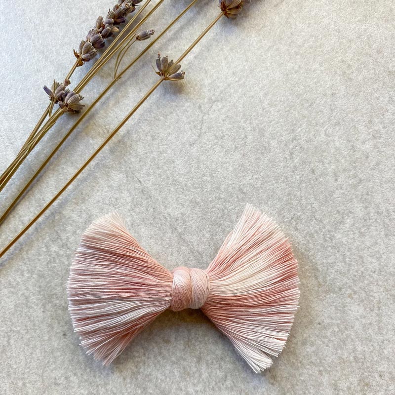 *Knotty Alex Daisy Macrame Bow Clip *CLEARANCE*