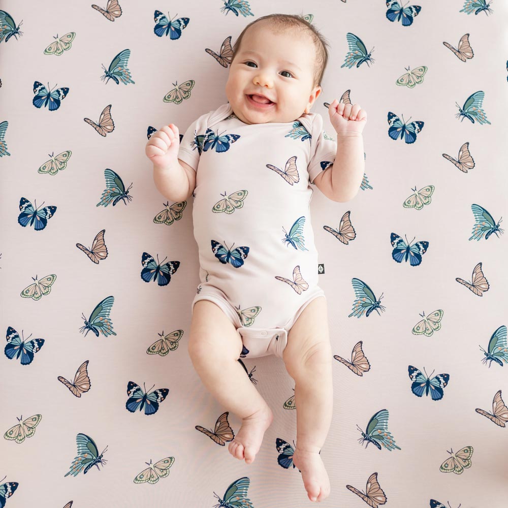 Kyte Baby Bodysuit - Blush Butterfly