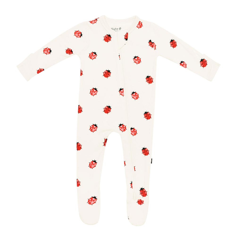 Kyte Baby Zippered Footie - Love Bug