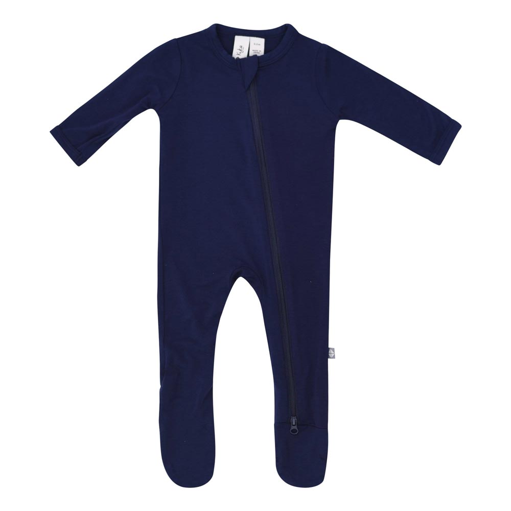 Kyte Baby Zippered Footie - Navy