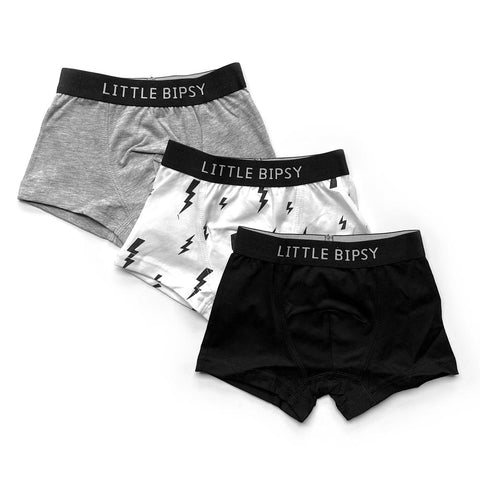 Little Bipsy Boxer Brief 3-Pack - Monochrome