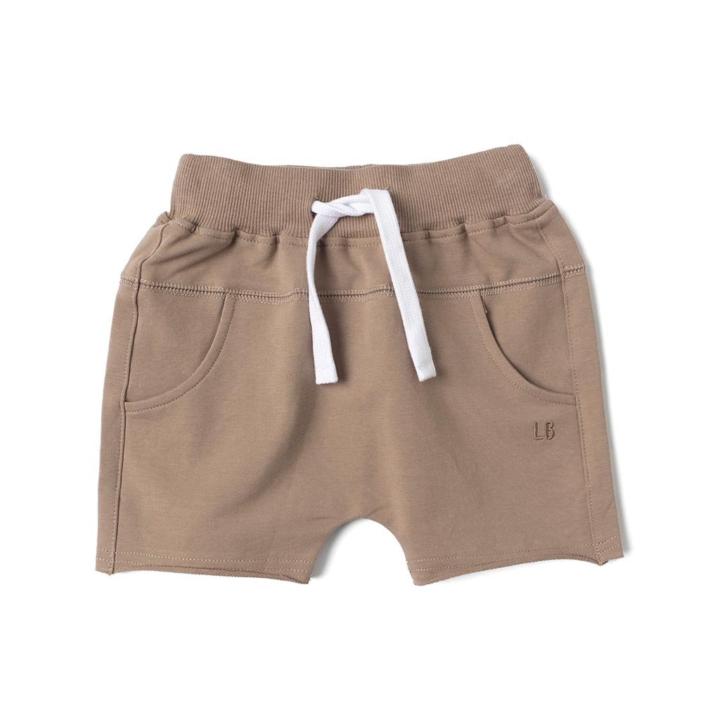 Little Bipsy Raw Edge Harem Short - Taupe *CLEARANCE*