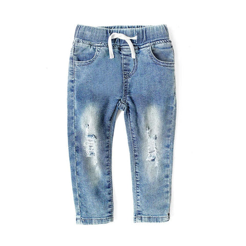 Little Bipsy Distressed Denim - Light Wash