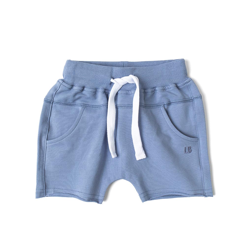 Little Bipsy Raw Edge Harem Short - Sky Blue