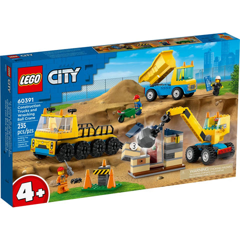 *LEGO City Construction Trucks & Wrecking Ball Crane