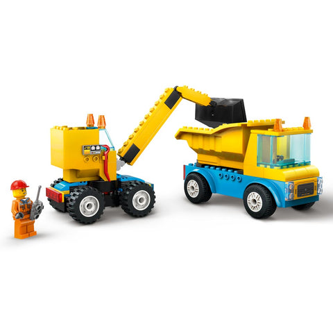 *LEGO City Construction Trucks & Wrecking Ball Crane