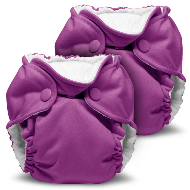 Orchid Lil Joey Newborn All-in-One Cloth Diaper 2-Pack - Lagoon Baby + Toy Shoppe