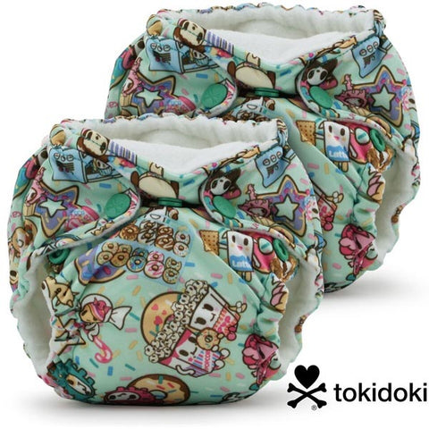 Toki Treat Lil Joey Newborn All-in-One Cloth Diaper 2-Pack - Lagoon Baby + Toy Shoppe