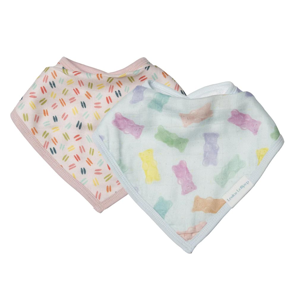 Loulou Lollipop Bandana Bib Set