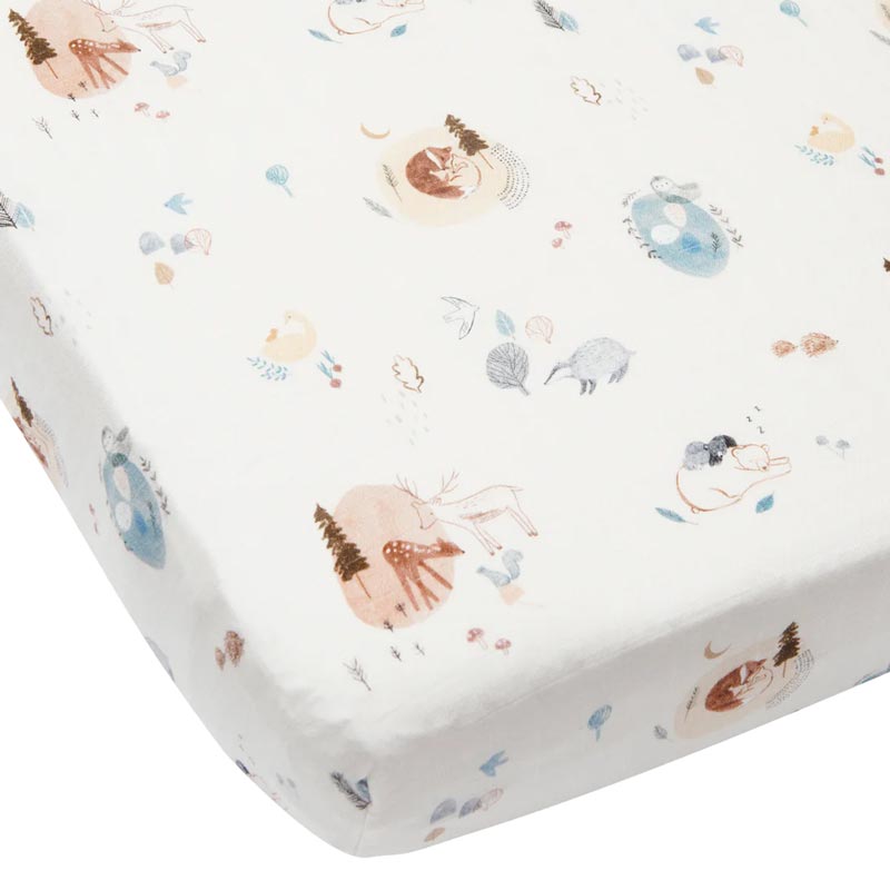 Loulou Lollipop Muslin Fitted Crib Sheet