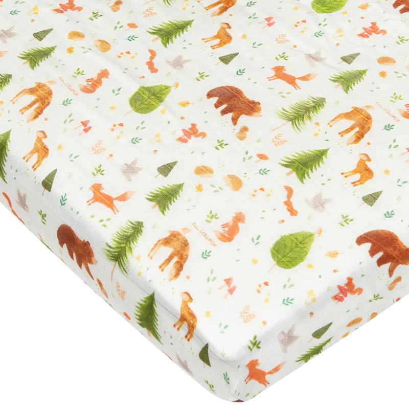 Loulou Lollipop Muslin Fitted Crib Sheet