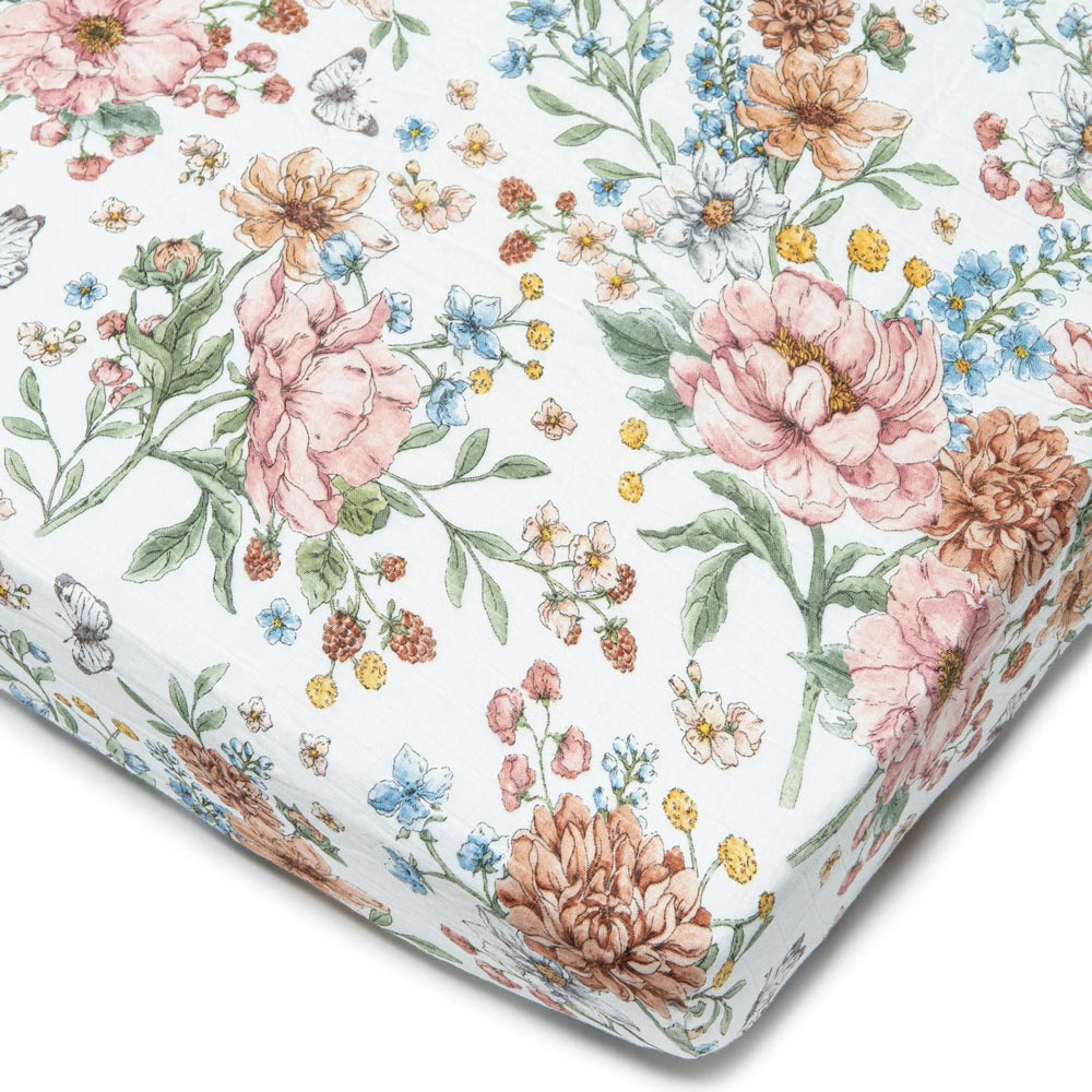 Loulou Lollipop Muslin Fitted Crib Sheet