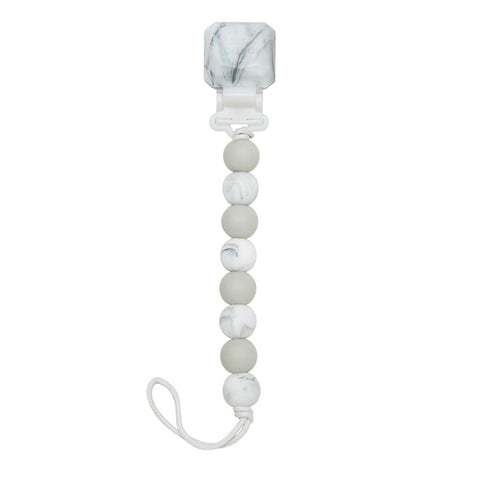 Marble Grey Loulou Lolli Gem Clip at Lagoon Baby + Toy Shoppe, Maple Ridge, BC Canada