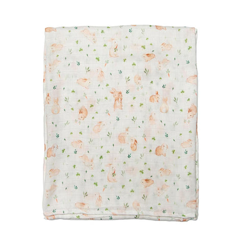 Loulou Lollipop Muslin Swaddle - Bunny Meadow