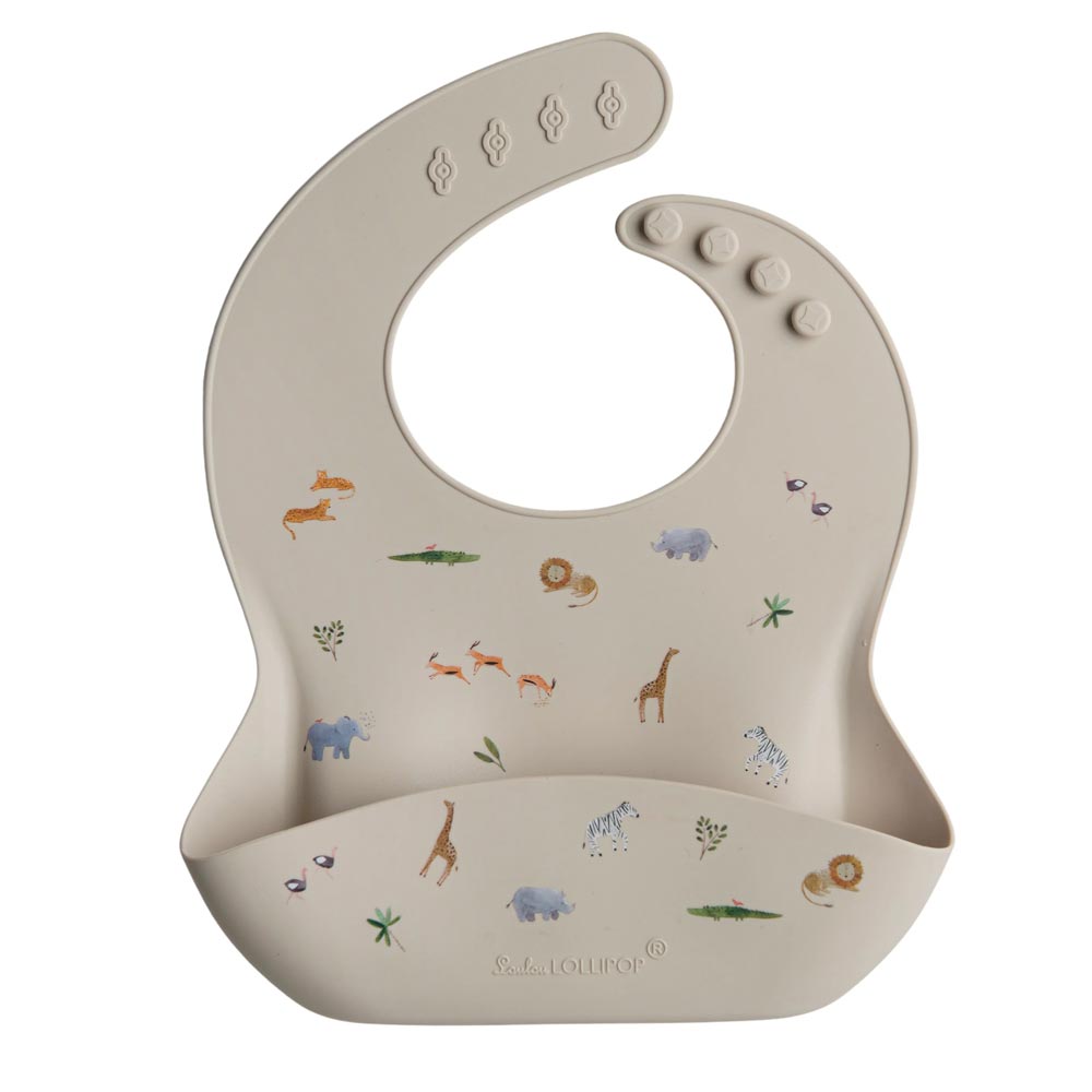 Safari Loulou Lollipop Silicone Bib - Lagoon Baby + Toy Shoppe in Maple Ridge, BC Canada