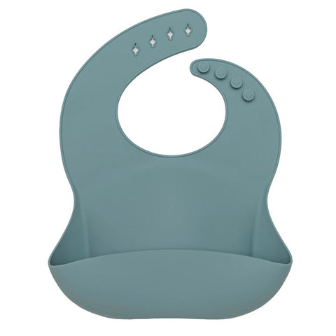 Slate Loulou Lollipop Silicone Bib - Lagoon Baby + Toy Shoppe in Maple Ridge, BC Canada