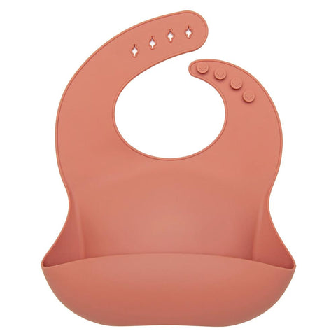 Terra Cotta Loulou Lollipop Silicone Bib - Lagoon Baby + Toy Shoppe in Maple Ridge, BC Canada