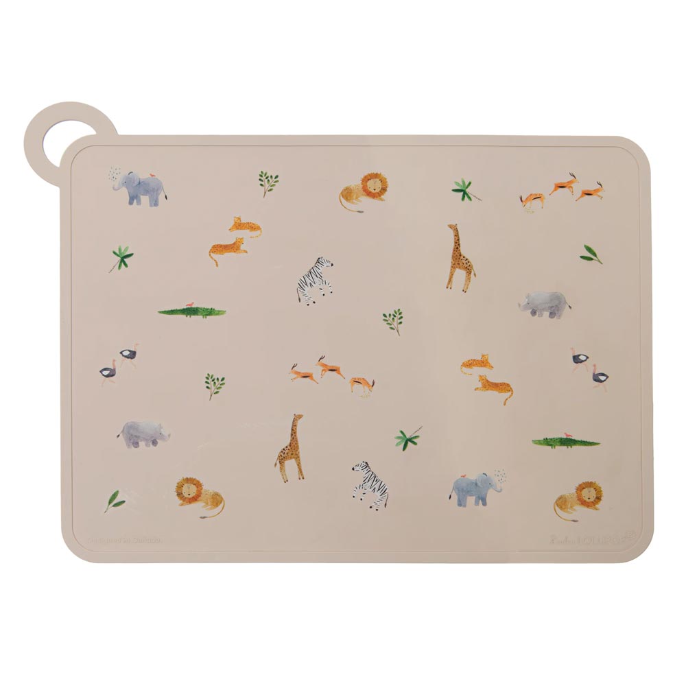 Safari Jungle Loulou Lollipop Silicone Placemat - Lagoon Baby + Toy Shoppe, Maple Ridge, BC Canada