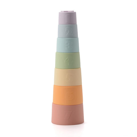 *Loulou Lollipop Stacking Cups - Rainbow