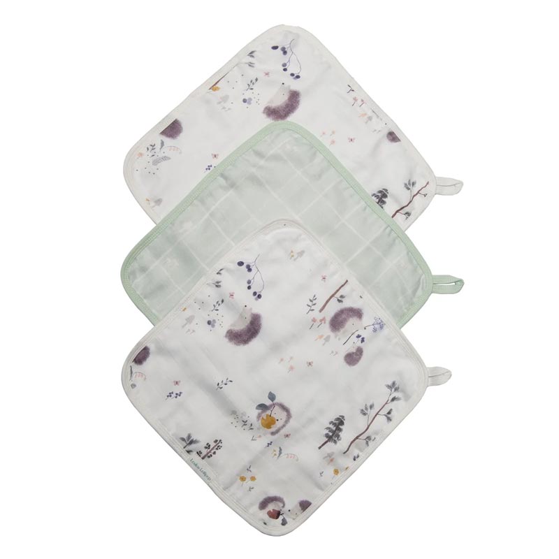 Hedgehogs Loulou Lollipop Washcloths - Lagoon Baby + Toy Shoppe