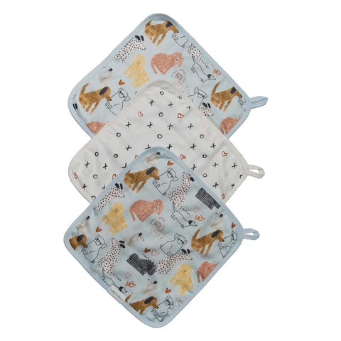 Honey Puppies Loulou Lollipop Washcloths - Lagoon Baby + Toy Shoppe