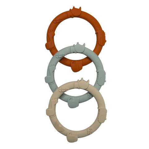 *Loulou Lollipop Wild Teething Ring Set