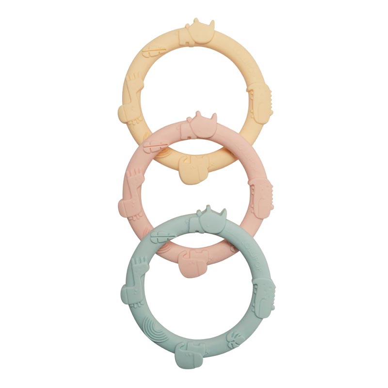 *Loulou Lollipop Wild Teething Ring Set