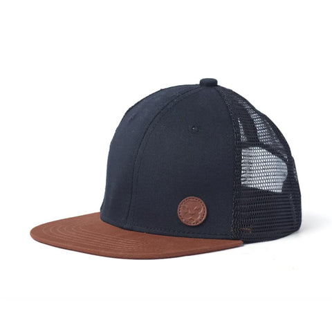 L&P Apparel Classic Mesh Cap - Brooklyn Black & Caramel