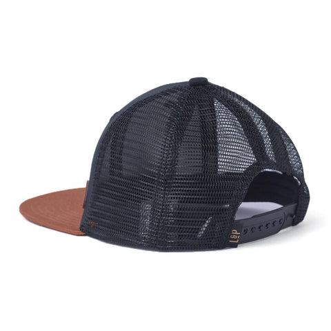 L&P Apparel Classic Mesh Cap - Brooklyn Black & Caramel