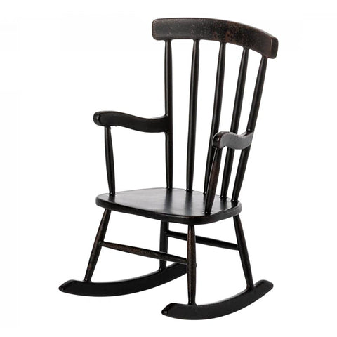 *Maileg Rocking Chair for Mouse - Anthracite