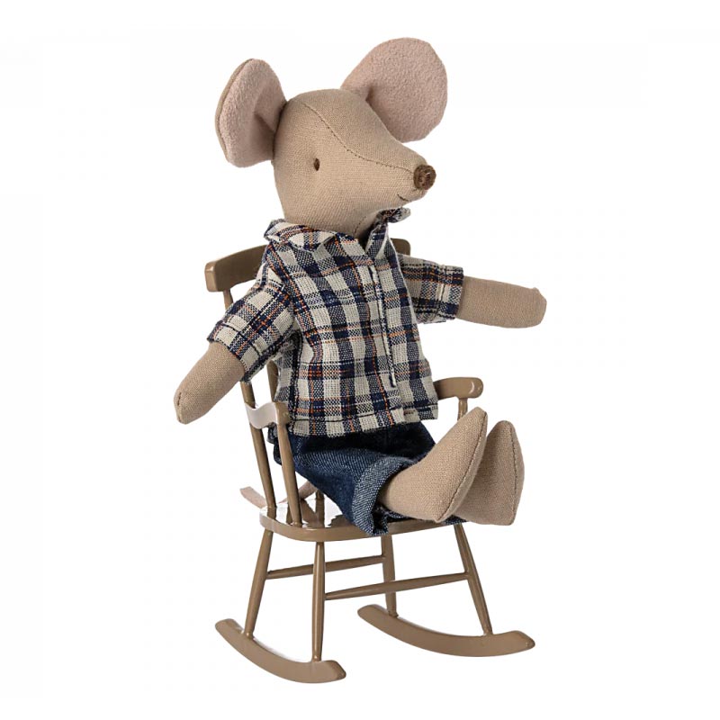 *Maileg Rocking Chair for Mouse - Light Brown