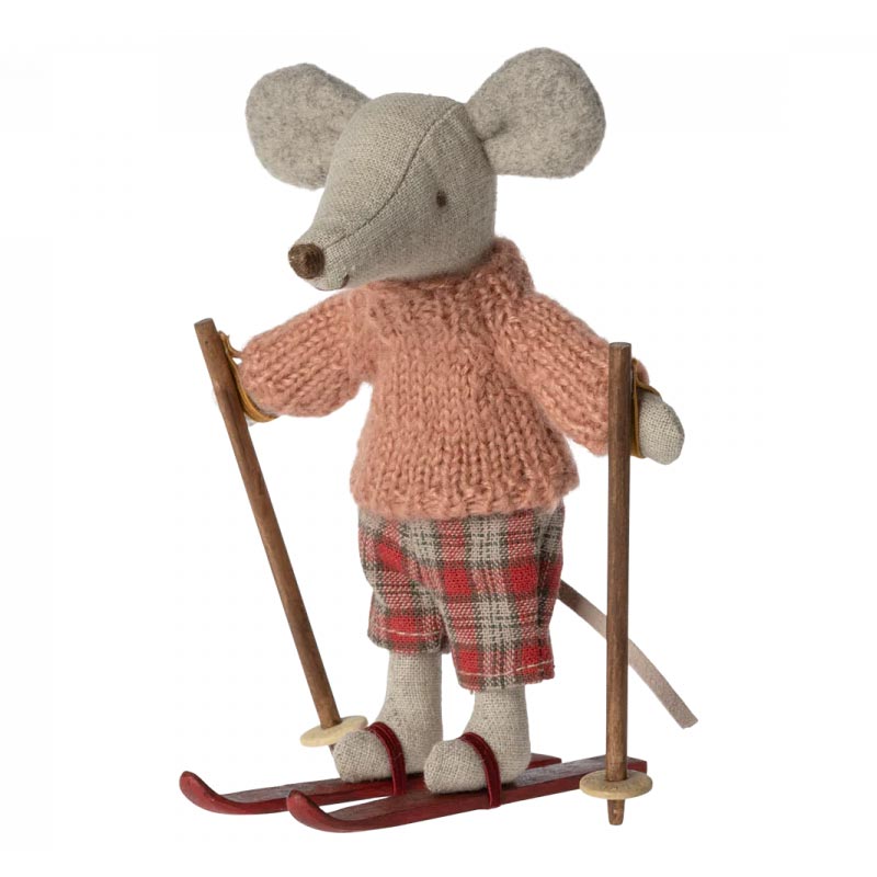 *Maileg Winter Mouse with Ski Set - Big Sister