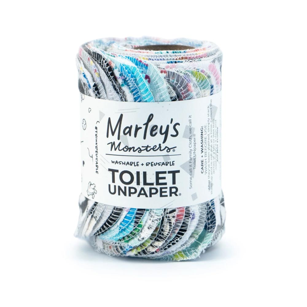 *Marley's Monsters Toilet Unpaper Roll - Multi-colour *CLEARANCE*