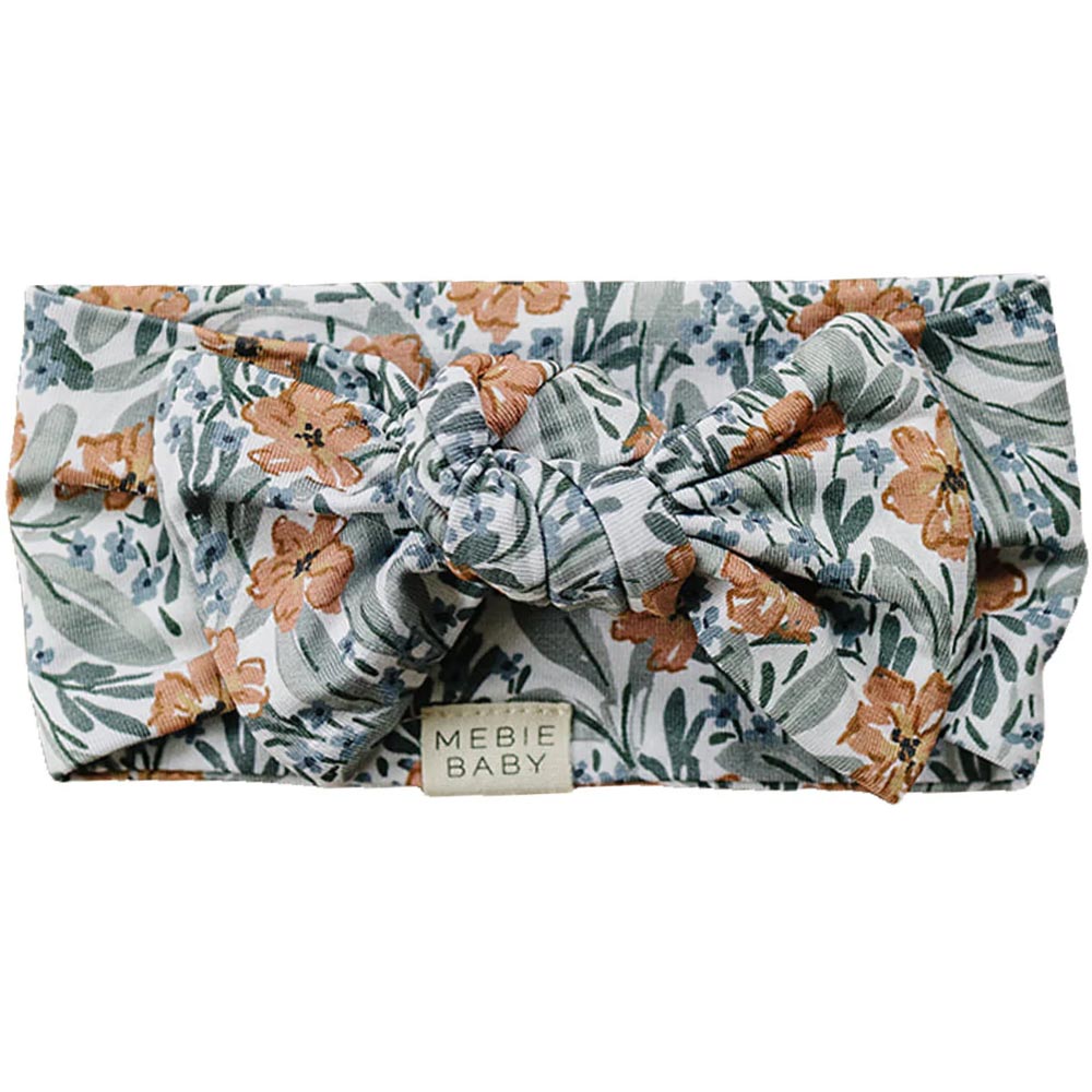 *Mebie Baby Bamboo Head Wrap - Dainty Meadow