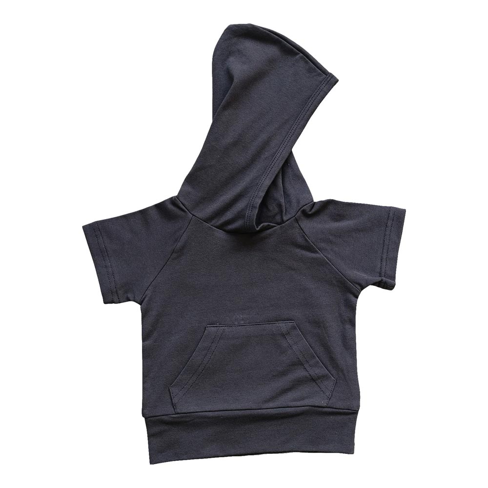 Mebie Baby Hooded Tee - Slate