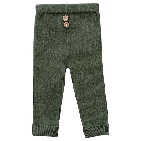 Mebie Baby Knit Leggings - Olive (Size 4t) *CLEARANCE*