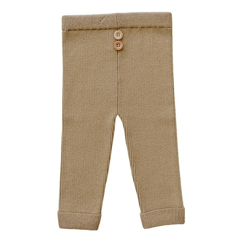 Mebie Baby Knit Leggings - Toffee