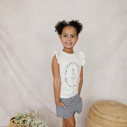 Mebie Baby Ruffle Tee - Be the Light