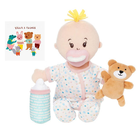 *Love, Stella Sleepy Time Set Peach Doll with Blonde Tuft