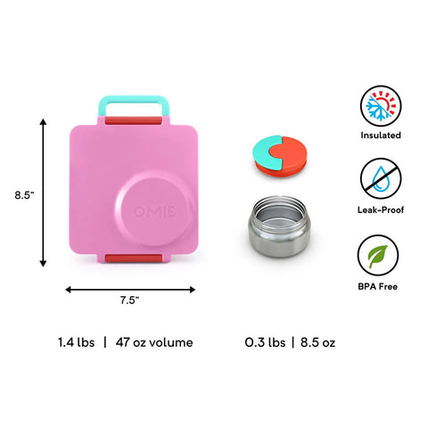 *OmieBox Bento Box With Insulated Thermos For Kids