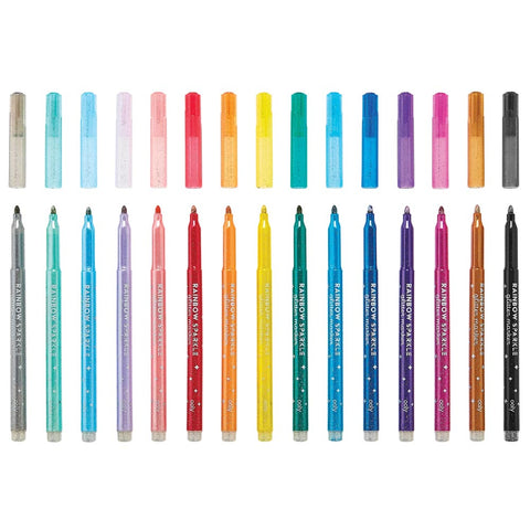 *Ooly Rainbow Sparkle Glitter Markers - Set of 15