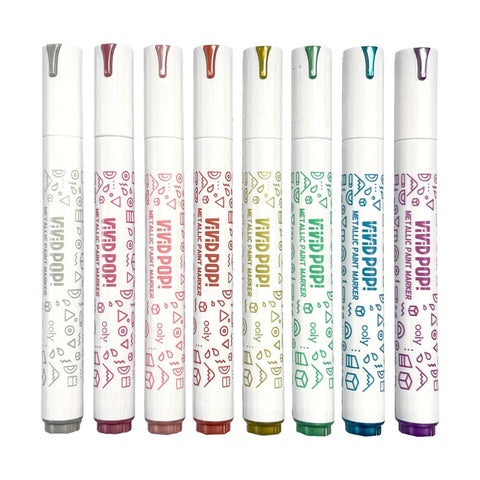 *Ooly Vivid Pop! Water Based Paint Markers - Metallic