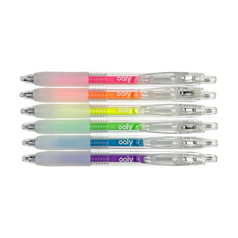 *Ooly Jelly Gloss Neon Multi-Surface Deco Gel Pens - Set of 6