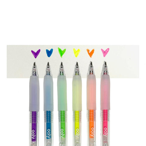 *Ooly Jelly Gloss Neon Multi-Surface Deco Gel Pens - Set of 6