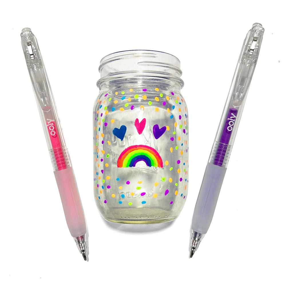 *Ooly Jelly Gloss Neon Multi-Surface Deco Gel Pens - Set of 6