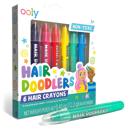 *Ooly Hair Doodlers Hair Crayons - Set of 6