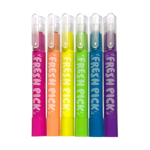 *Ooly Fresh Pick Apple Scented Gel Crayons - Set of 6