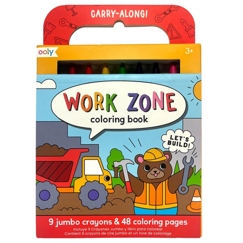 *Ooly Carry Along Colouring Book Set - Work Zone