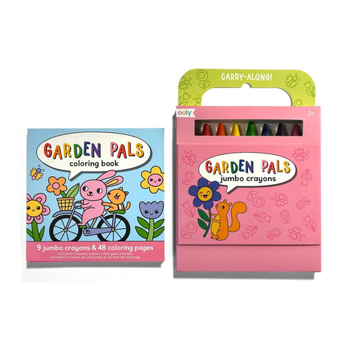 *Ooly Carry Along Colouring Book Set - Garden Pals