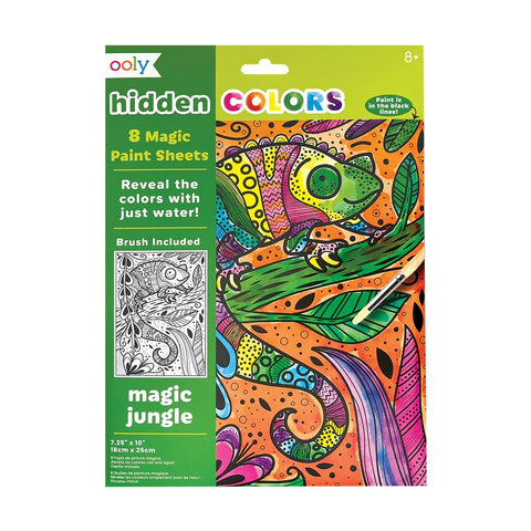 *Ooly Hidden Colours Magic Paint Sheets - Magic Jungle